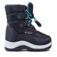 Kids winter boots for boys Graffiti/Blue