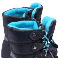Kids winter boots for boys Graffiti/Blue