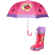 Set cizme de ploaie și umbrelă pentru copii – Buburuză 10