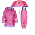 Set de ploaie copii Playshoes – haină de ploaie, salopetă și umbrelă Buburuză 5