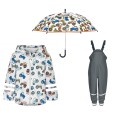 Set de ploaie copii Playshoes – haină de ploaie, salopetă și umbrelă Tractor 4