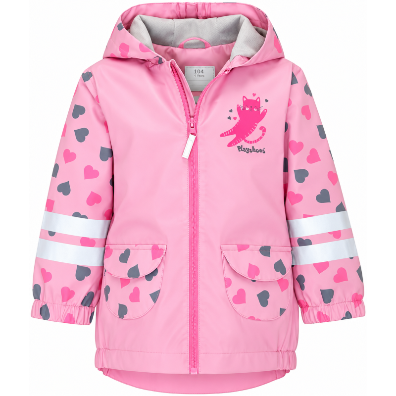 Kids' Raincoat Cat – Waterproof and Breathable Rain Jacket 8000 mm – Playshoes