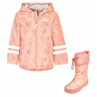 Kids' Raincoat and Rubber Boots “Deer”