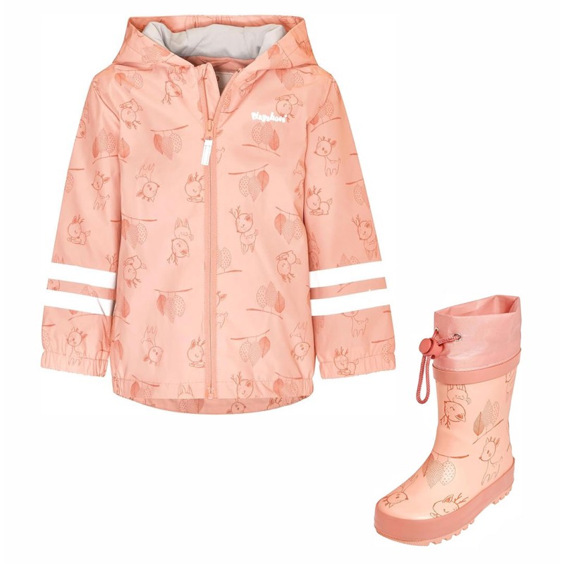 Kids' Raincoat and Rubber Boots “Deer”