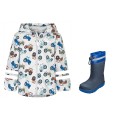 Children's Raincoat Tractor and Rain Boots