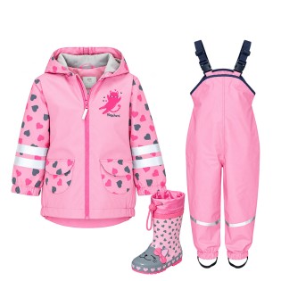 Детски комплект за дъжд Котка 31 – дъждобран, гащеризон и гумени ботуши – Playshoes Детски комплект за дъжд Котка 31 – дъждобран, гащеризон и гумени ботуши – Playshoes