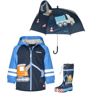 Kids Raincoat Set Playshoes – Digger 32