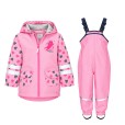 Kids' Waterproof Rainwear Set Cat 22 – Rain Jacket and Dungarees – Playshoes