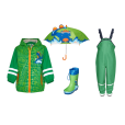 Kids Rain Set Dinosaur 41 – Raincoat, Overalls, Boots & Umbrella Playshoes