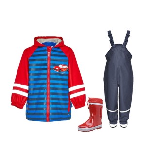 Set pelerină de ploaie pentru copii Mașinuțe 313