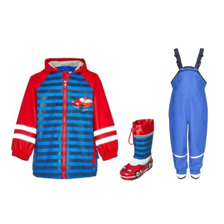 Set pelerină de ploaie pentru copii Mașinuțe 316