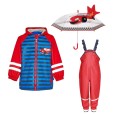 Set de ploaie copii Playshoes – haină de ploaie, salopetă și umbrelă Mașinuțe 35