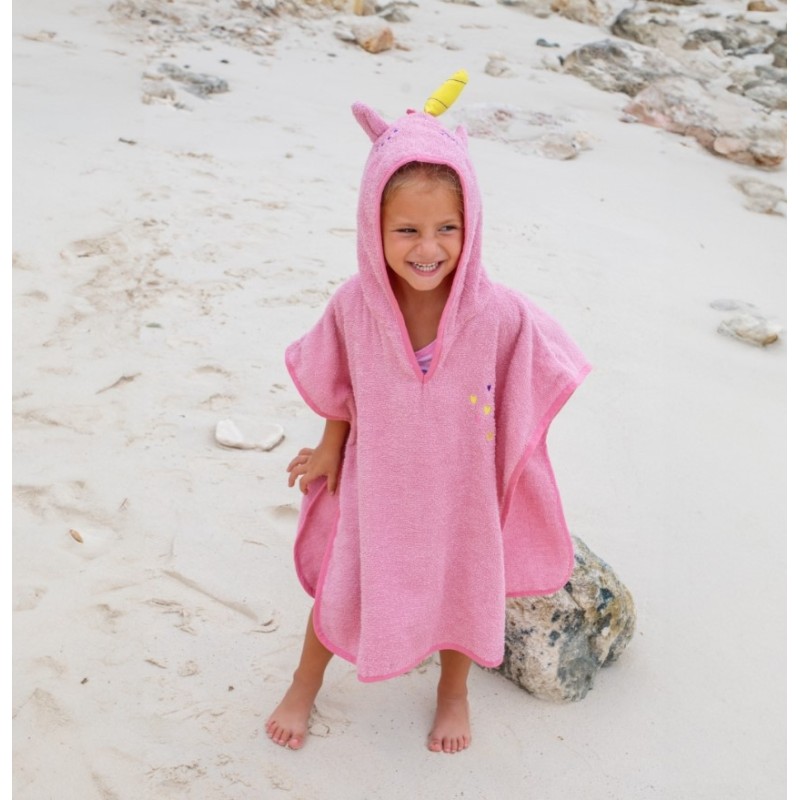 Prosop poncho pentru copii Unicorn