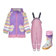Детски комплект за дъжд Playshoes – дъждобран, гащеризон и ботуши Еднорог 34