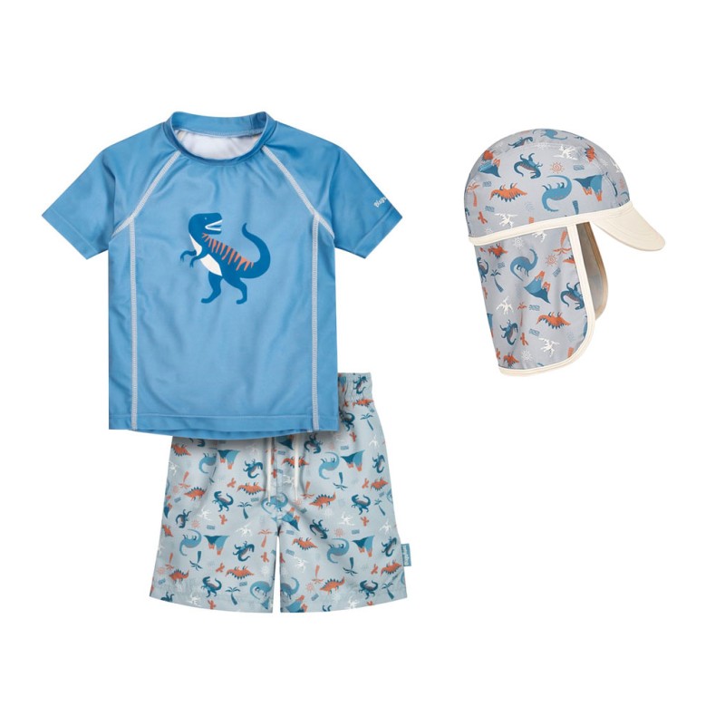 Costum de baie cu filtru UV in setul Dino Allover 4