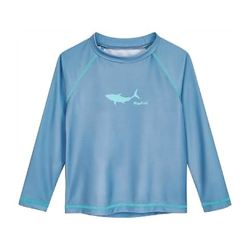Kids UV Protection Swim T-Shirt “Sharks” – Blue