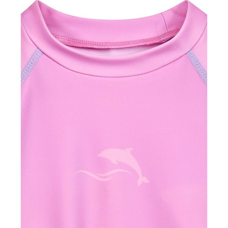 Kids UV Protection Long Sleeve Shirt UPF 50+ “Sharks” – Purple