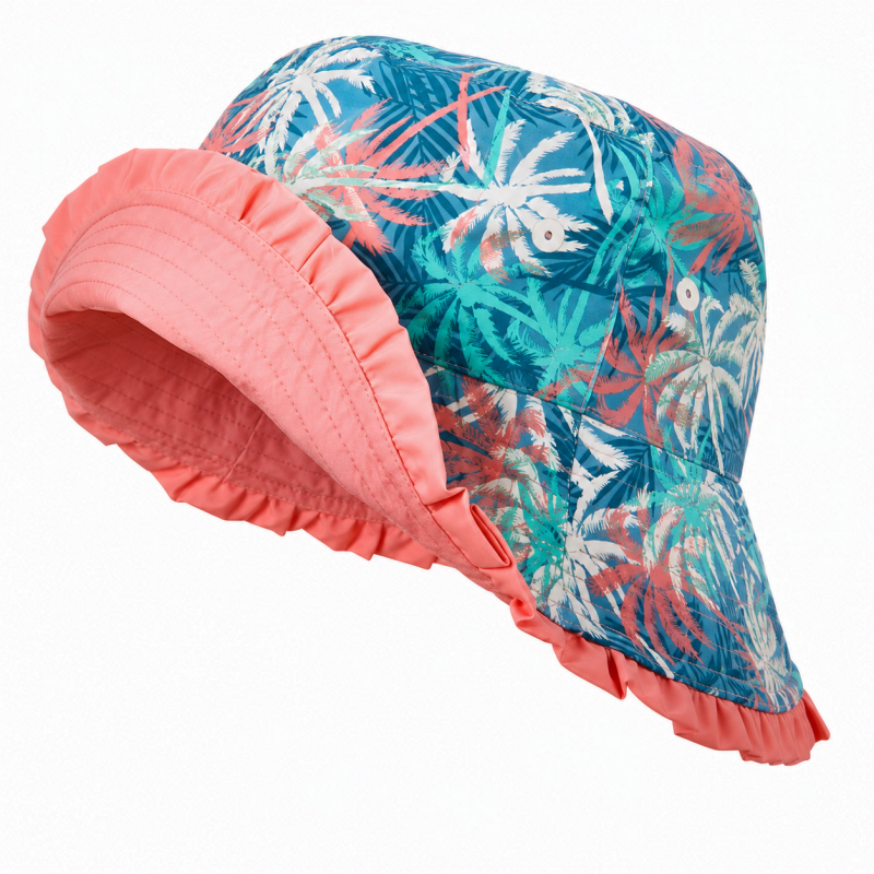 Pălărie reversibilă pentru copii cu protecție UV „Palms” – Playshoes