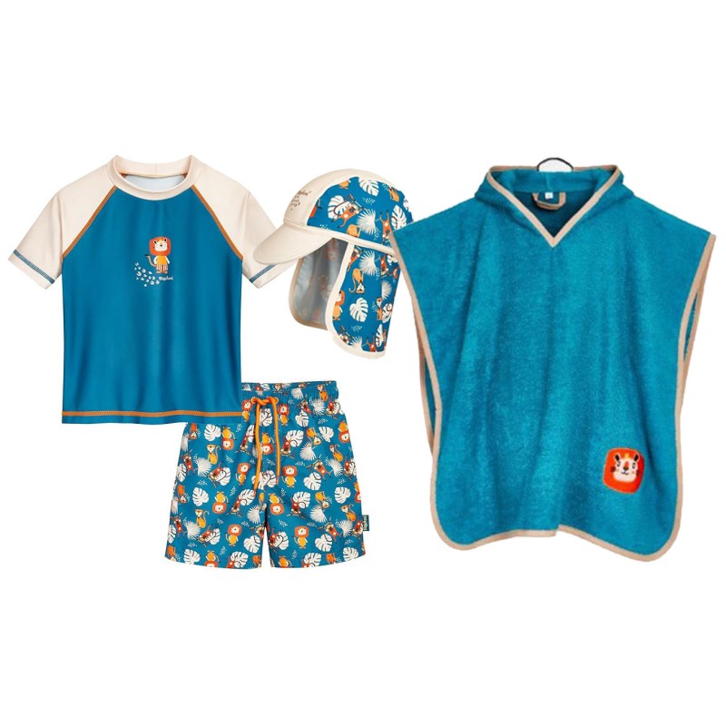 Children's UV protection swimsuit – Jungle 7