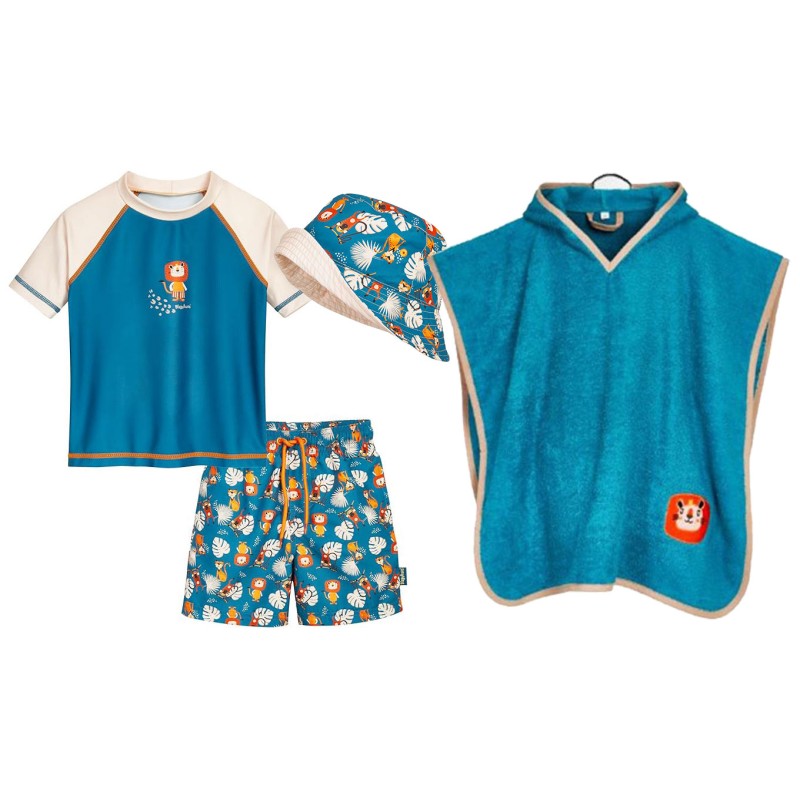 Children's UV protection swimsuit – Jungle 8