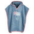 Costum de baie pentru copii cu protecție UV și poncho – Palmieri 2 în culoare ecru