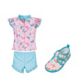 Girls' UV Protection Swimsuit Set Butterflies 4
