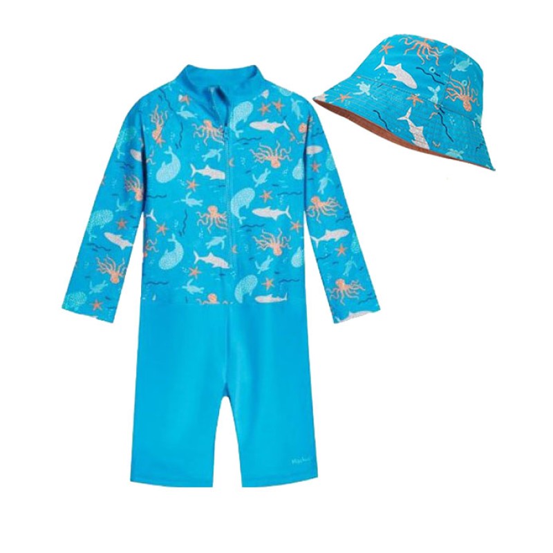 Costum de baie cu filtru UV in setul Sea Animals 4