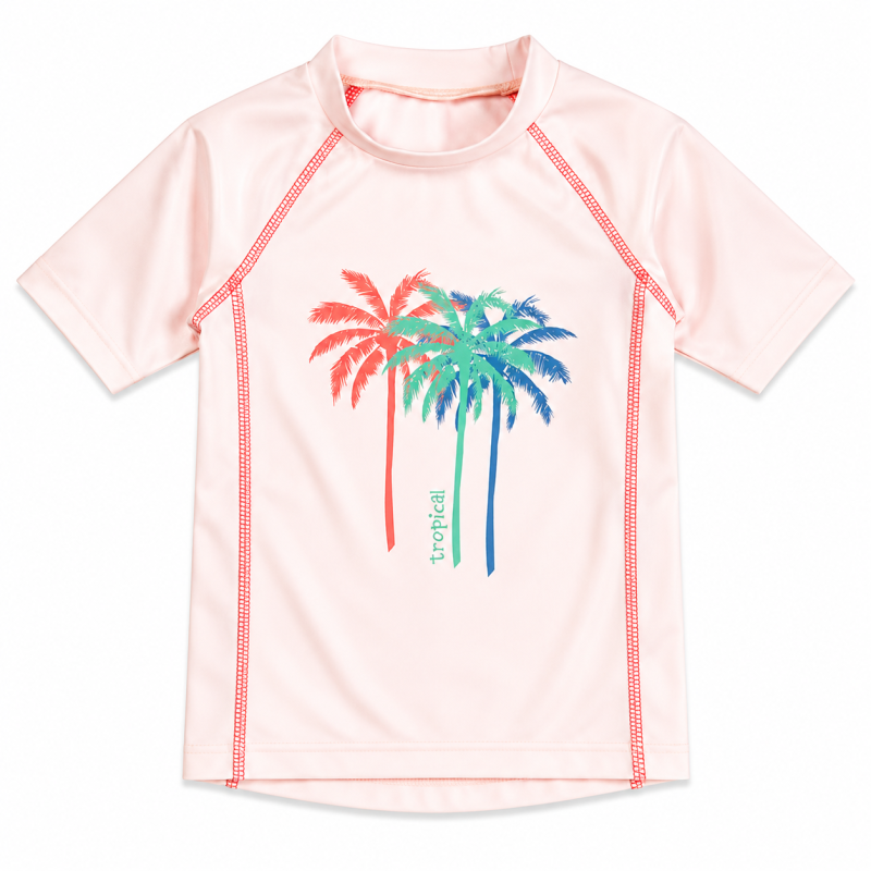 Kids UV Protection Set Palms Ecru | Playshoes UPF 50+