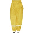 Pantaloni de ploaie copii galbeni cu polar