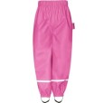 Fleece kids rain pants Pink