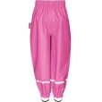 Fleece kids rain pants Pink
