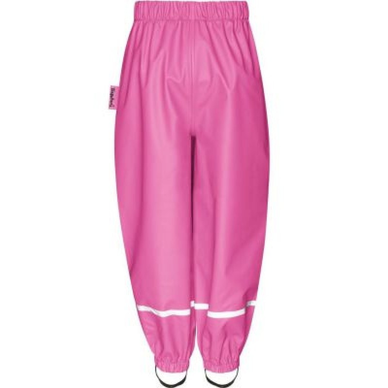 Fleece kids rain pants Pink