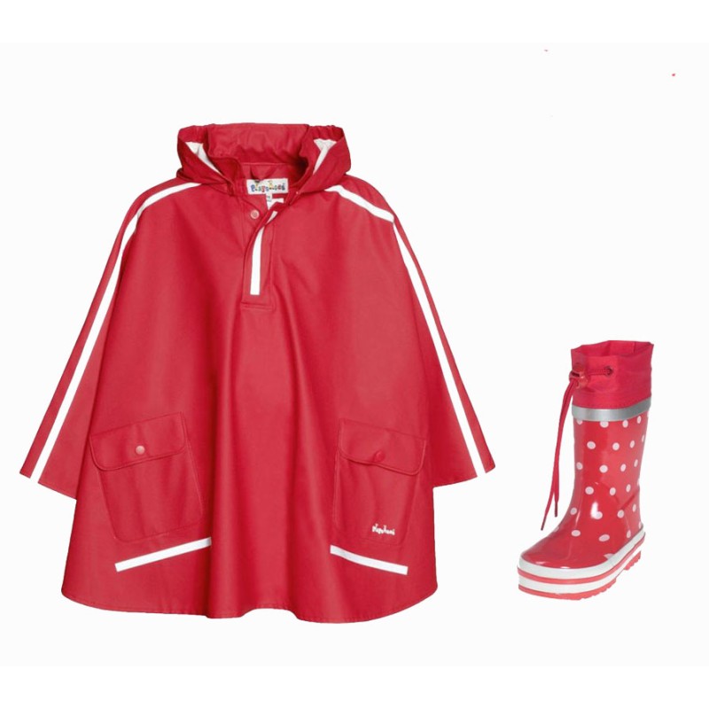 Pelerină Poncho și Cizme „Buline” Playshoes
